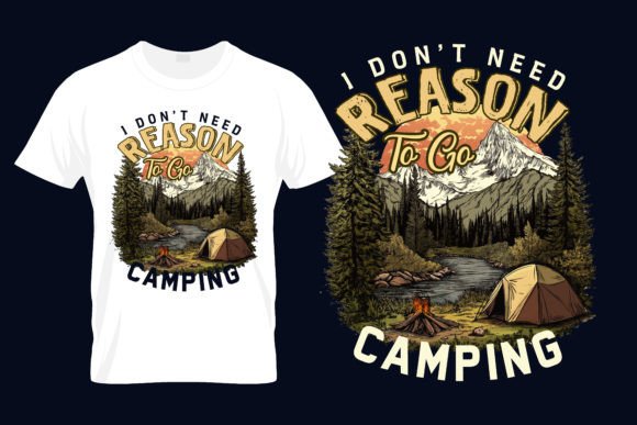 Adventure Camping Graphic T Shirt Design: Your Next Favorite Creative Asset