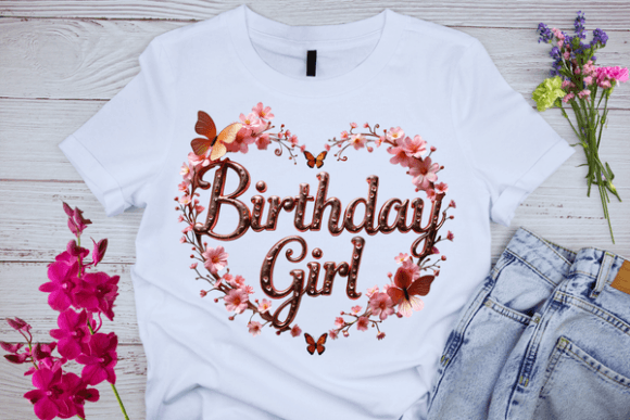 Birthday Girl Graphic T-Shirt Design: A Fun and Versatile Asset for Creators