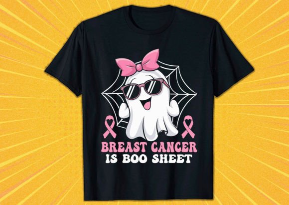 Breast Cancer is Boo Sheet Graphic: A Creative Design Asset