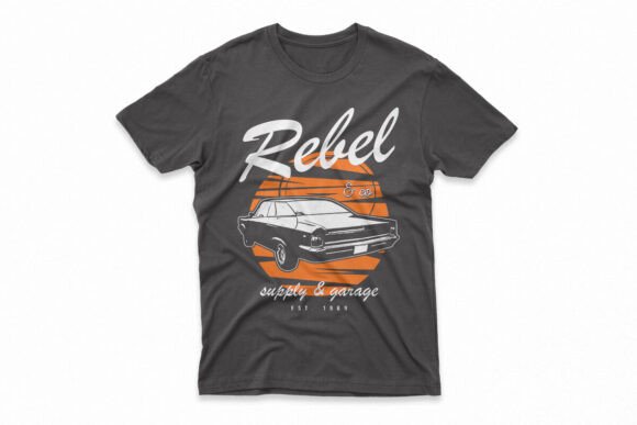 Classic Car Tee -shirt Vector Graphic: Retro Style for Modern Projects