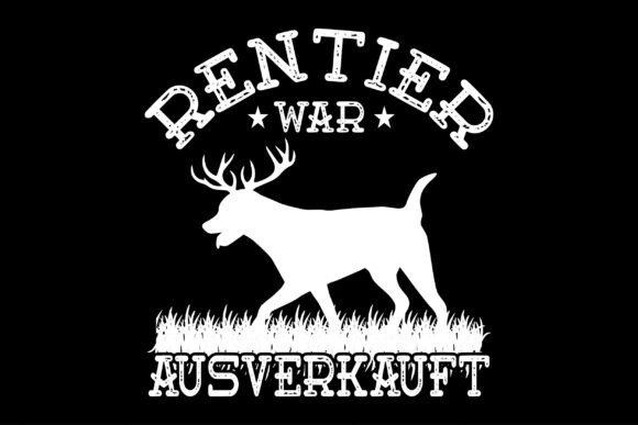 Dog Rentier War Ausverkauft: A Retro Christmas Graphic