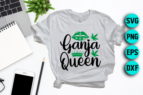 Ganja Queen: Elevate Your Brand with Weed SVG Graphic Design