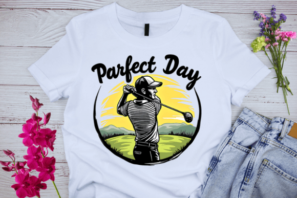 Perfect Day Golf Graphic T-shirt Design: More Than Just a Funny Image