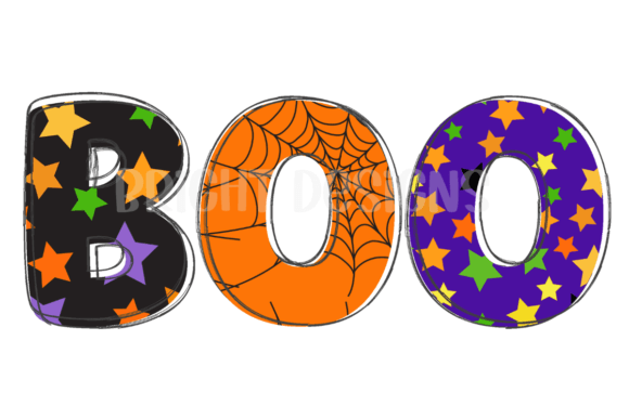 Spooky Style Made Simple: Boo Halloween Word Art Graphic