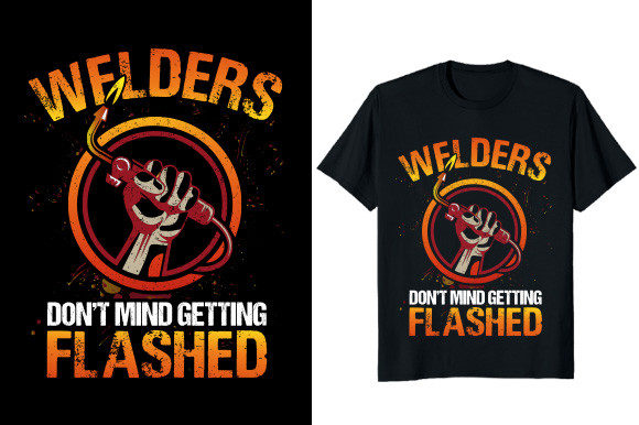 Welders Don't Mind Graphic T-shirt: A Bold Design for Tough Brands